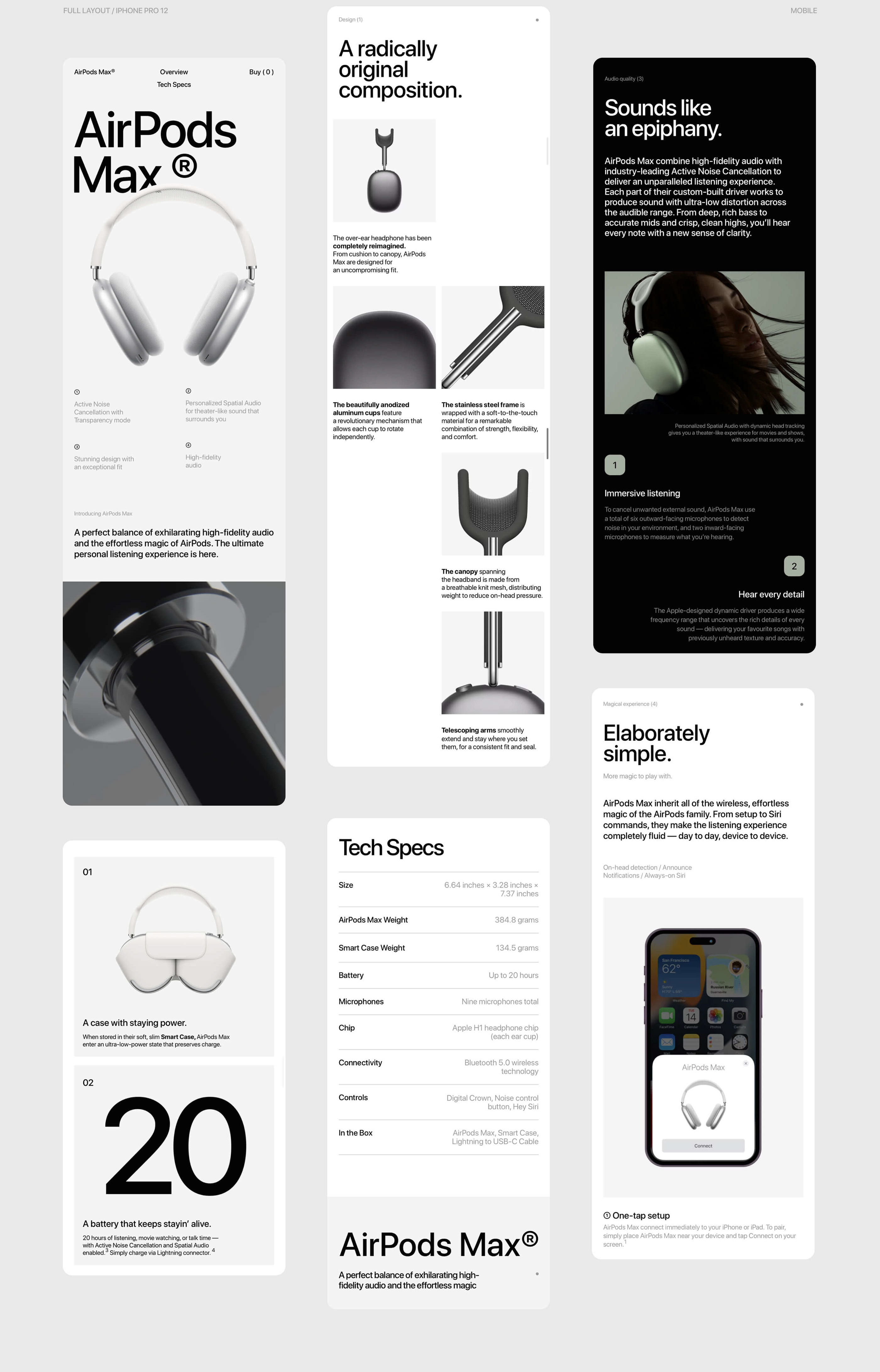 Apple AirPods Max® Redesign — Изображение №12 — Интерфейсы, Графика на Dprofile