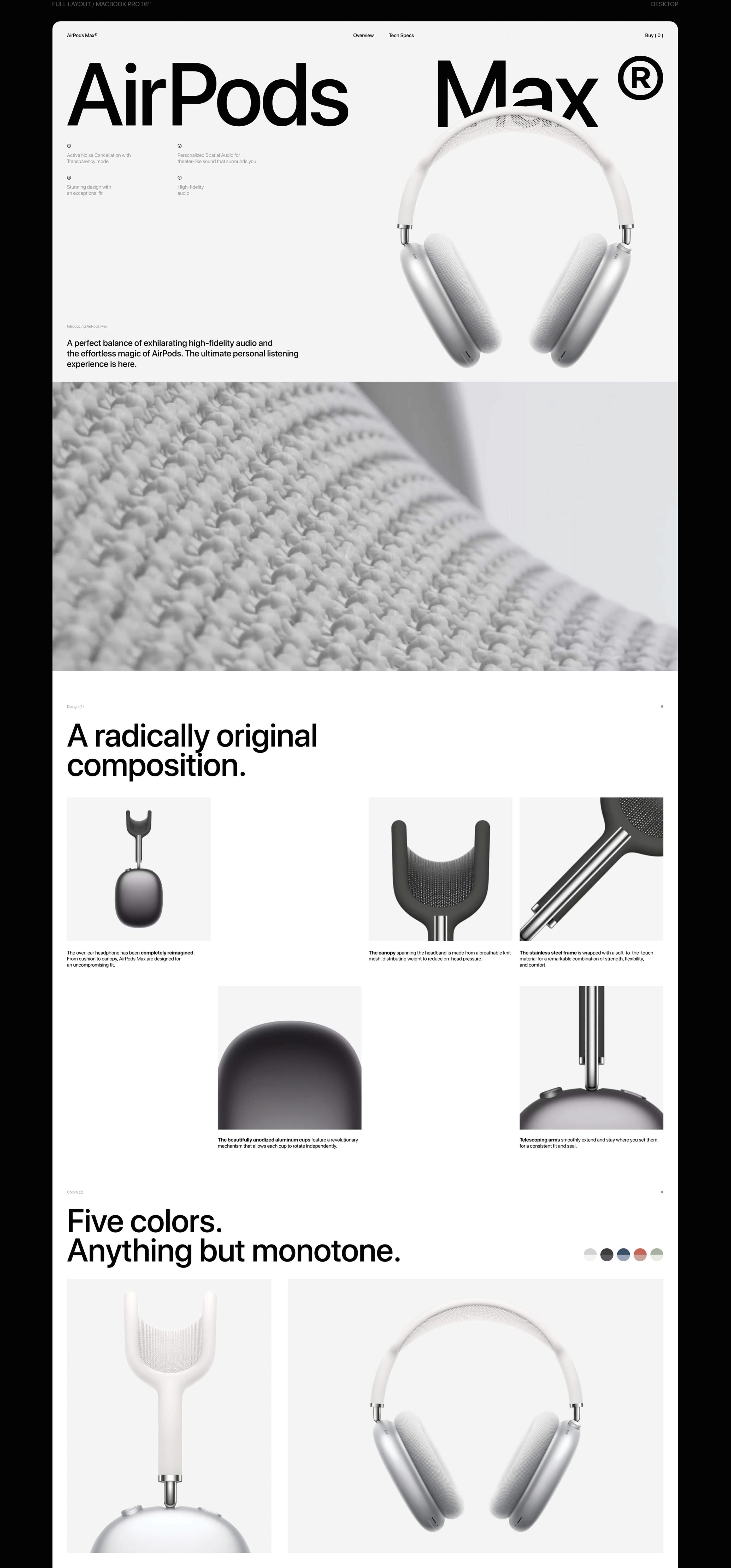 Apple AirPods Max® Redesign — Изображение №7 — Интерфейсы, Графика на Dprofile