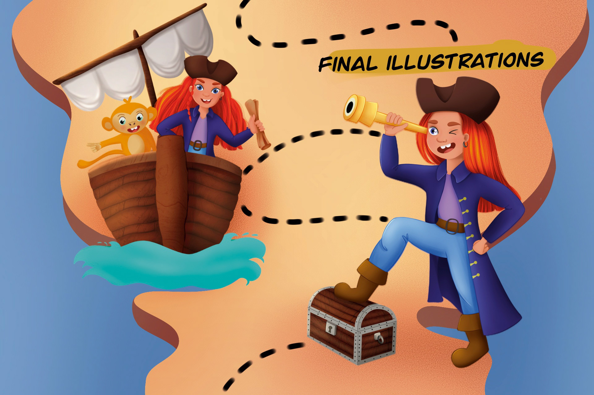 BRAND CHARACTER «PIRATES’ TREASURE” — Изображение №4 — Брендинг, Иллюстрация на Dprofile