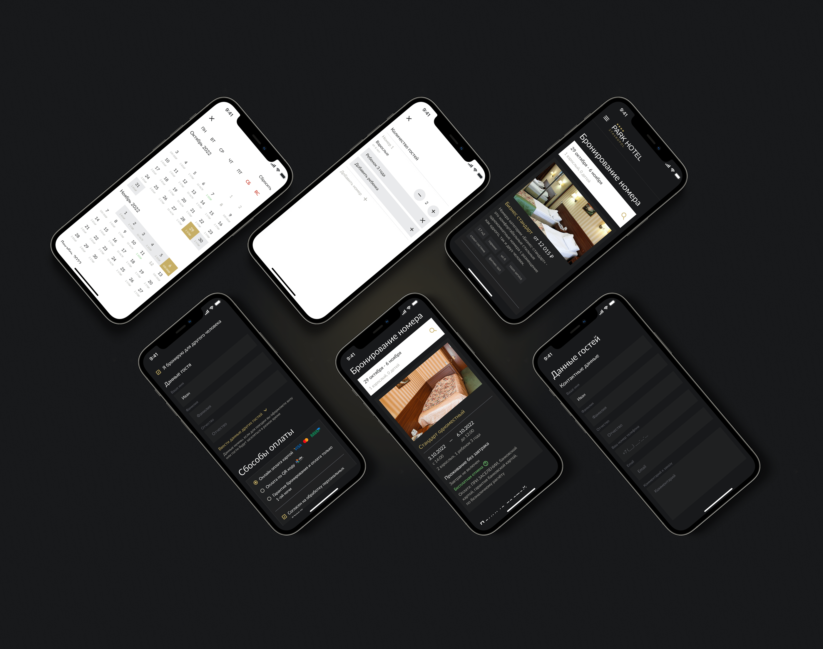Модуль бронирования для Park Hotel Starvopol — Изображение №5 — Интерфейсы на Dprofile