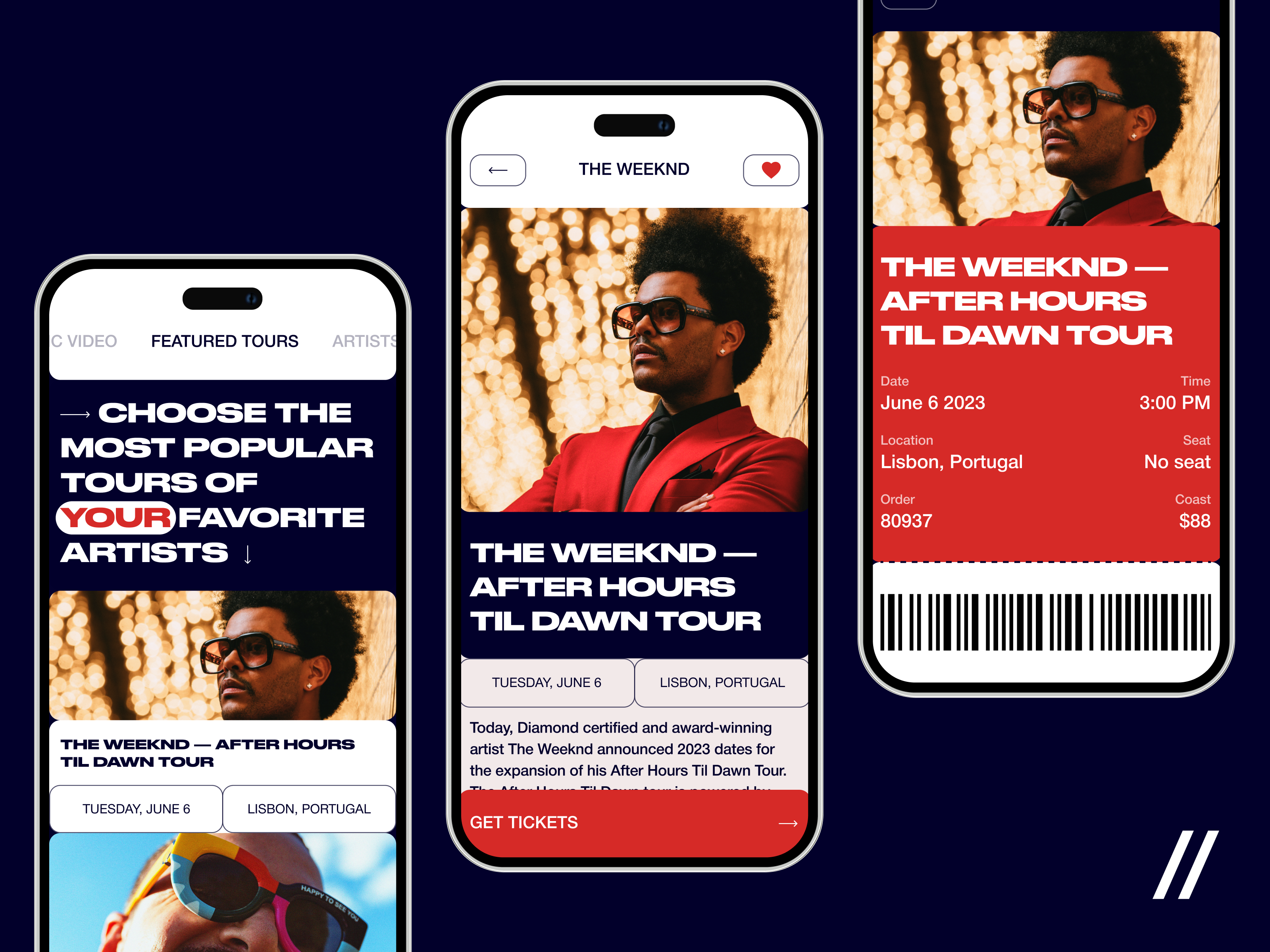 Concert Tickets App — Изображение №1 — Интерфейсы на Dprofile
