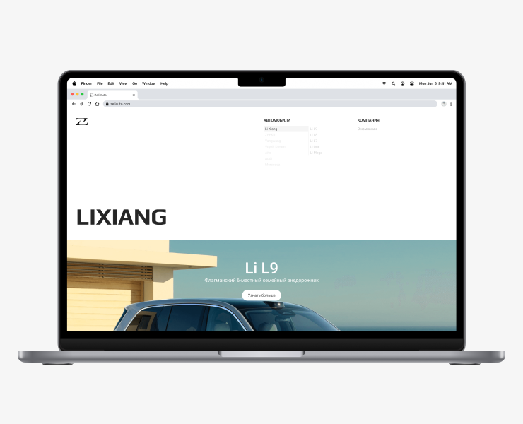 Дизайн сайта автодилера «Zeli Auto» — Интерфейсы на Dprofile