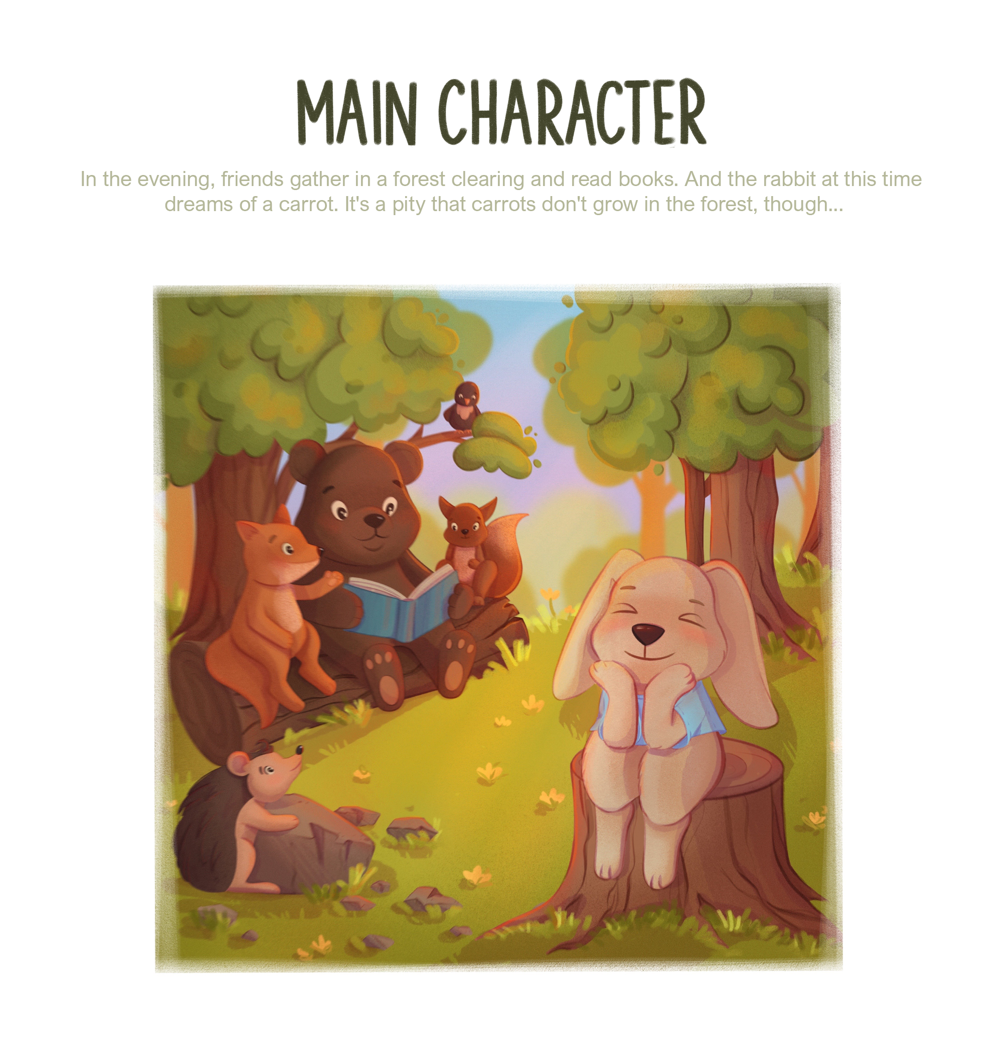 Illustration for Children's book about Rabbit — Изображение №4 — Иллюстрация на Dprofile