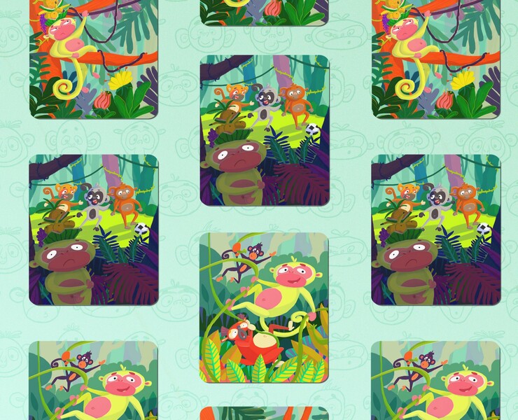Card story "Bon's adventure. Looking for friends" — Иллюстрация на Dprofile