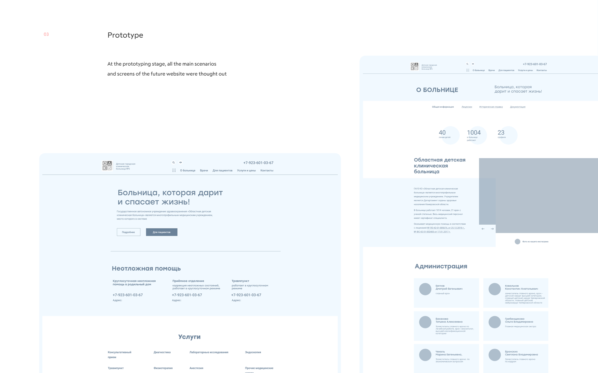 Regional Children's Hospital | Medical website — Изображение №9 — Интерфейсы, Анимация на Dprofile