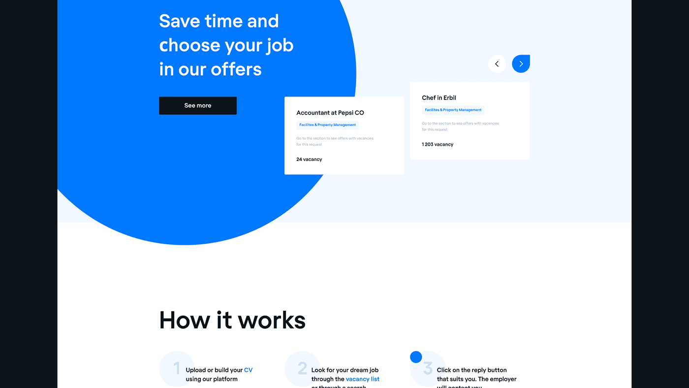 ZAZA.jobs | job search website — Изображение №9 — Интерфейсы на Dprofile