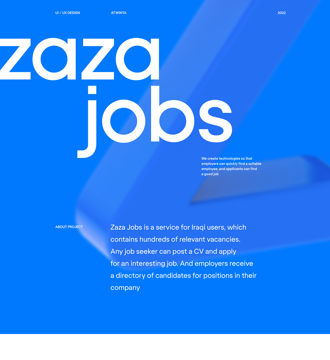 ZAZA.jobs | job search website — Изображение №1 — Интерфейсы на Dprofile
