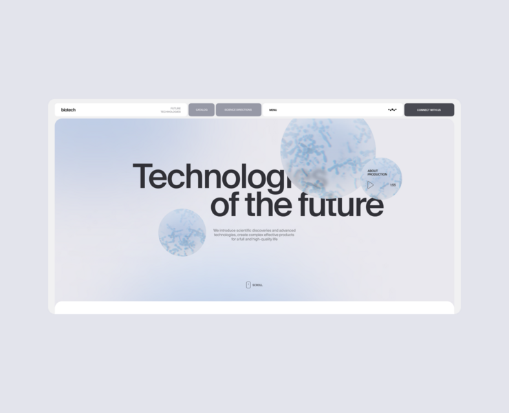 Biotech — Интерфейсы на Dprofile