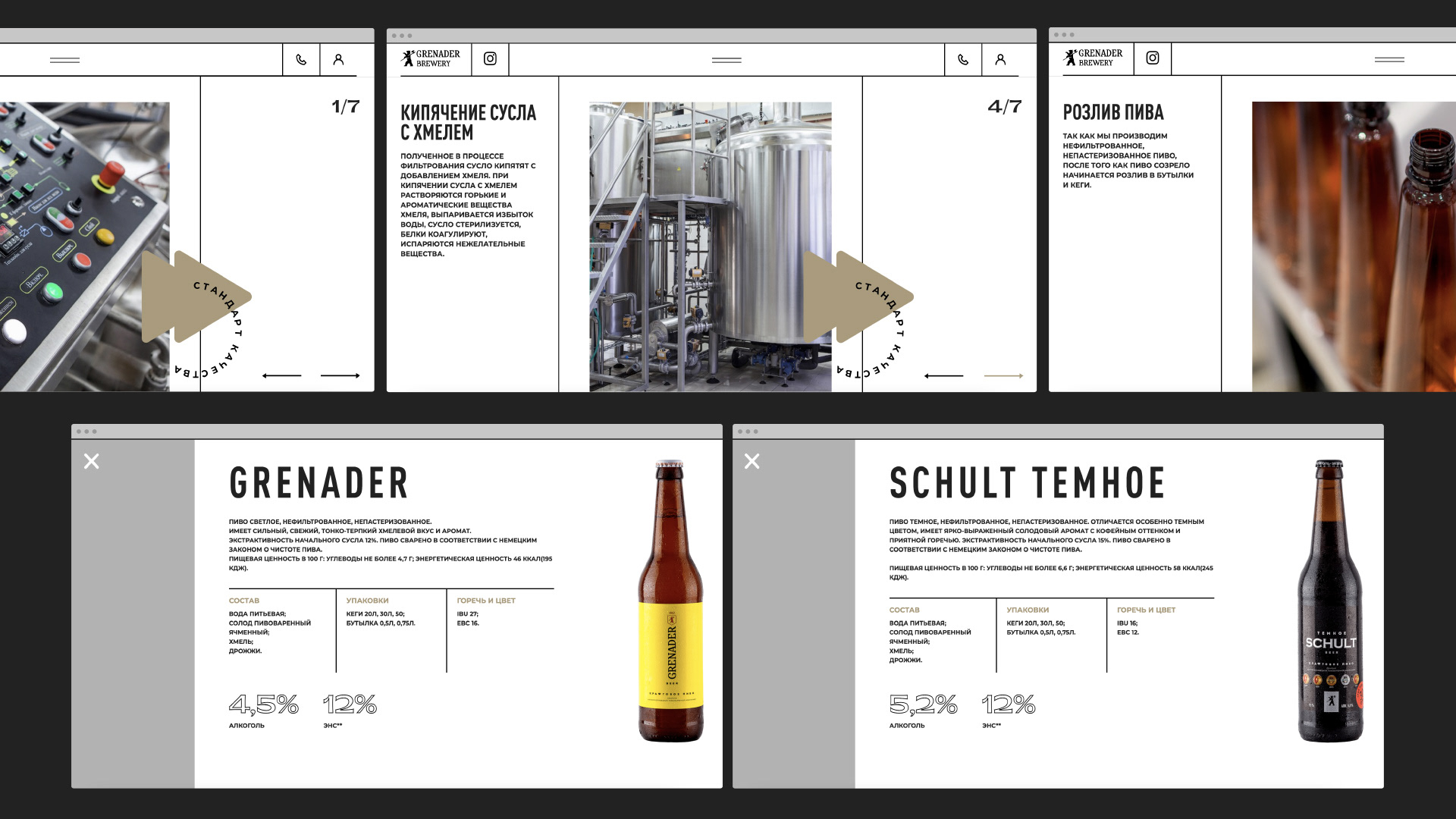 Grenader Brewery 2020 — Изображение №3 — Интерфейсы на Dprofile