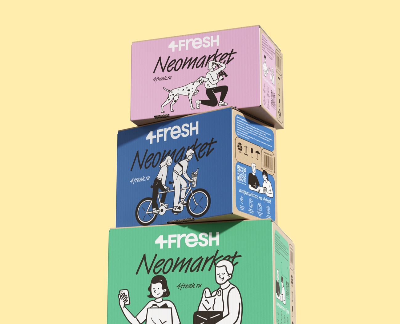 4FRESH Boxes — Брендинг на Dprofile
