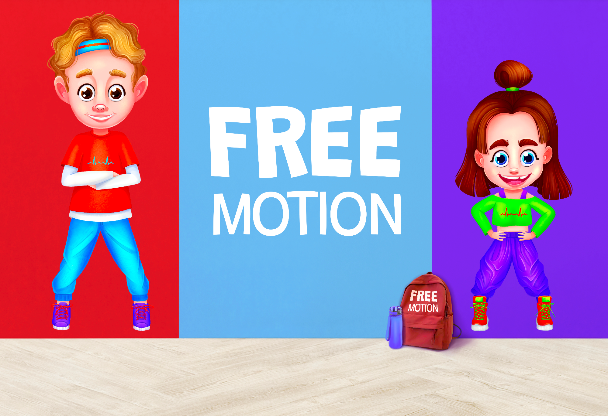 Персонажи для детской танцевальной студии. Free Motion — Изображение №14 — Иллюстрация на Dprofile
