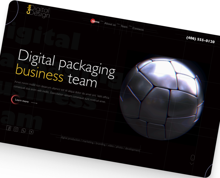 Business packaging studio — Интерфейсы на Dprofile