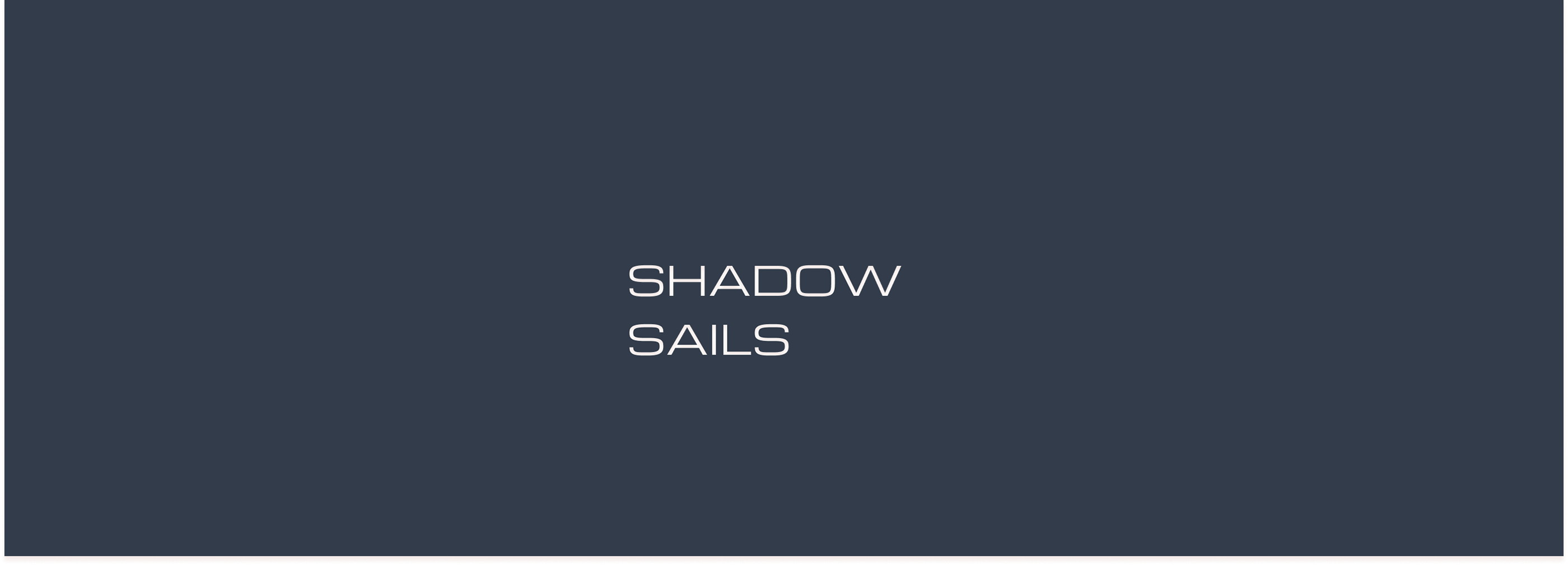 Shadow Sails — Изображение №1 — Брендинг, Интерфейсы на Dprofile
