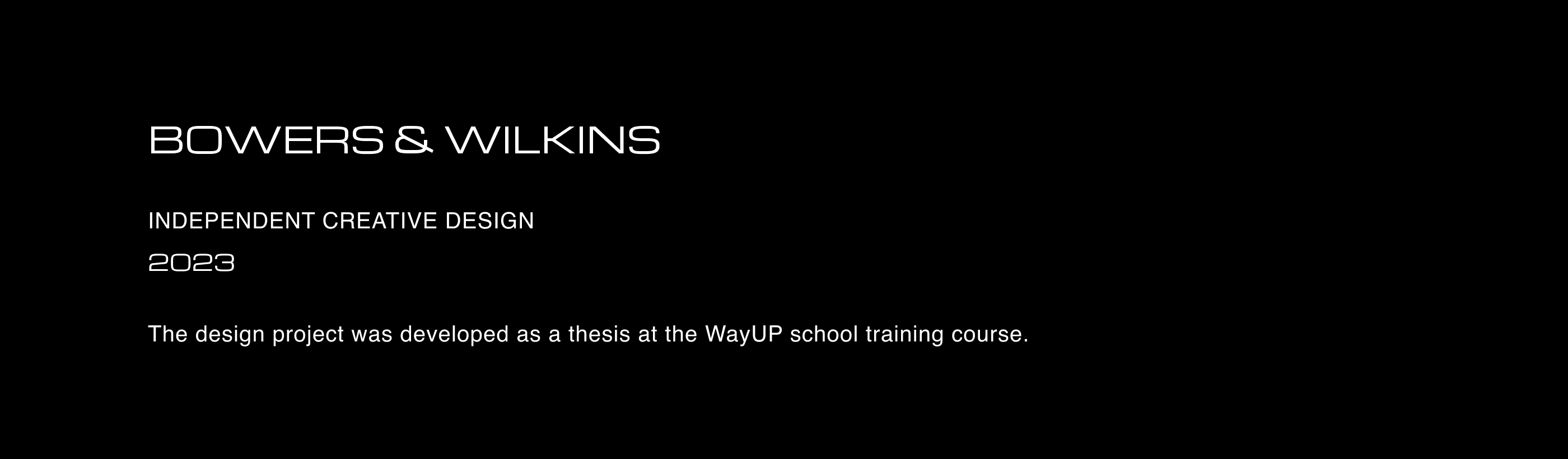 BOWERS & WILKINS `23 — Изображение №1 — Брендинг, Интерфейсы на Dprofile