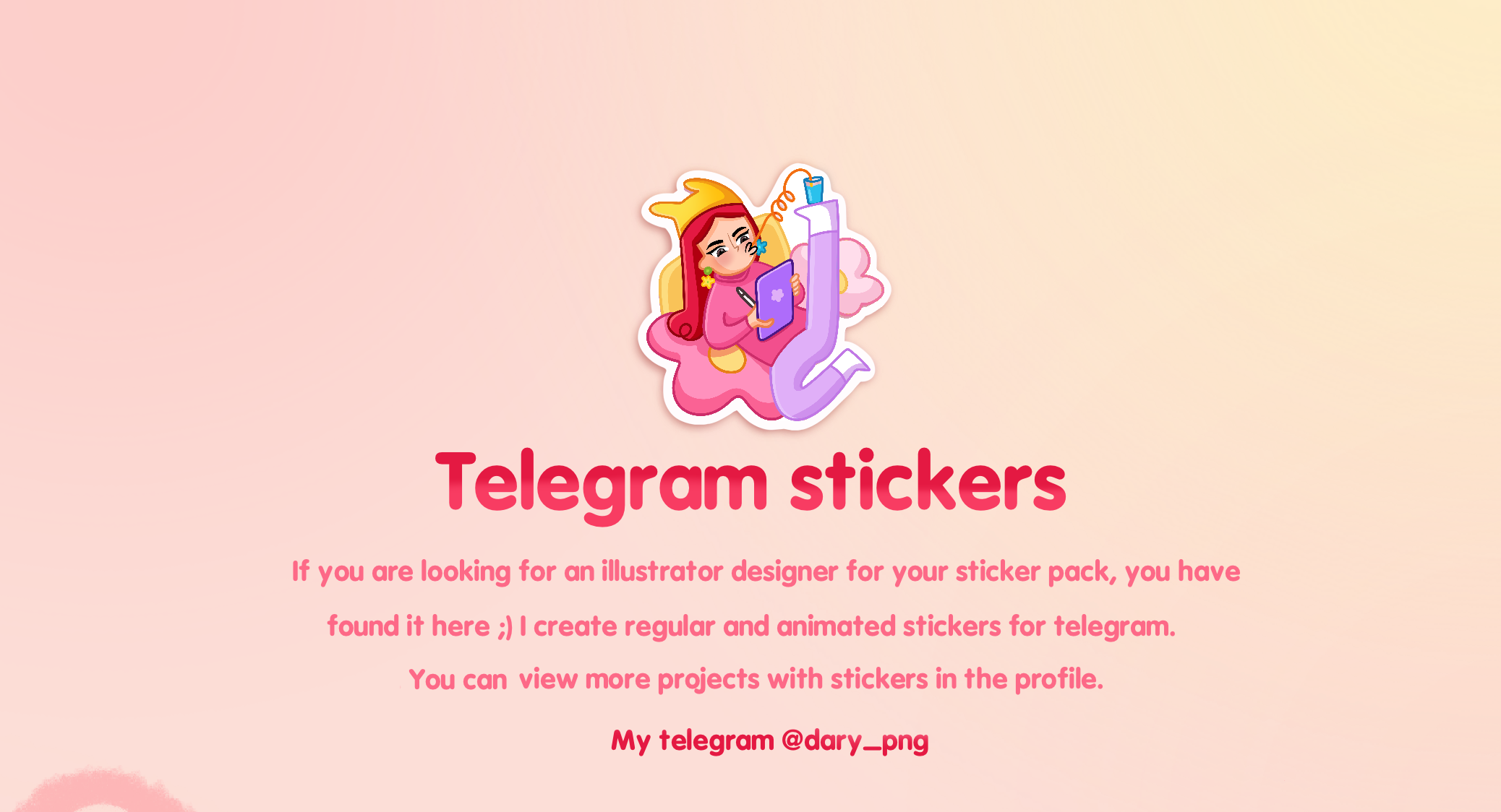 СТИКЕРЫ ТЕЛЕГРАМ. Дизайн стикеров — Изображение №1 — Брендинг, Иллюстрация на Dprofile