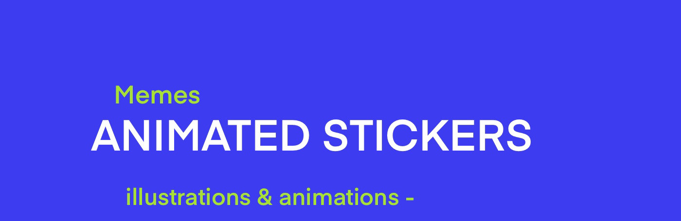 Телеграм стикеры | Анимированные стикеры | Motion design — Изображение №1 — Иллюстрация, Анимация на Dprofile