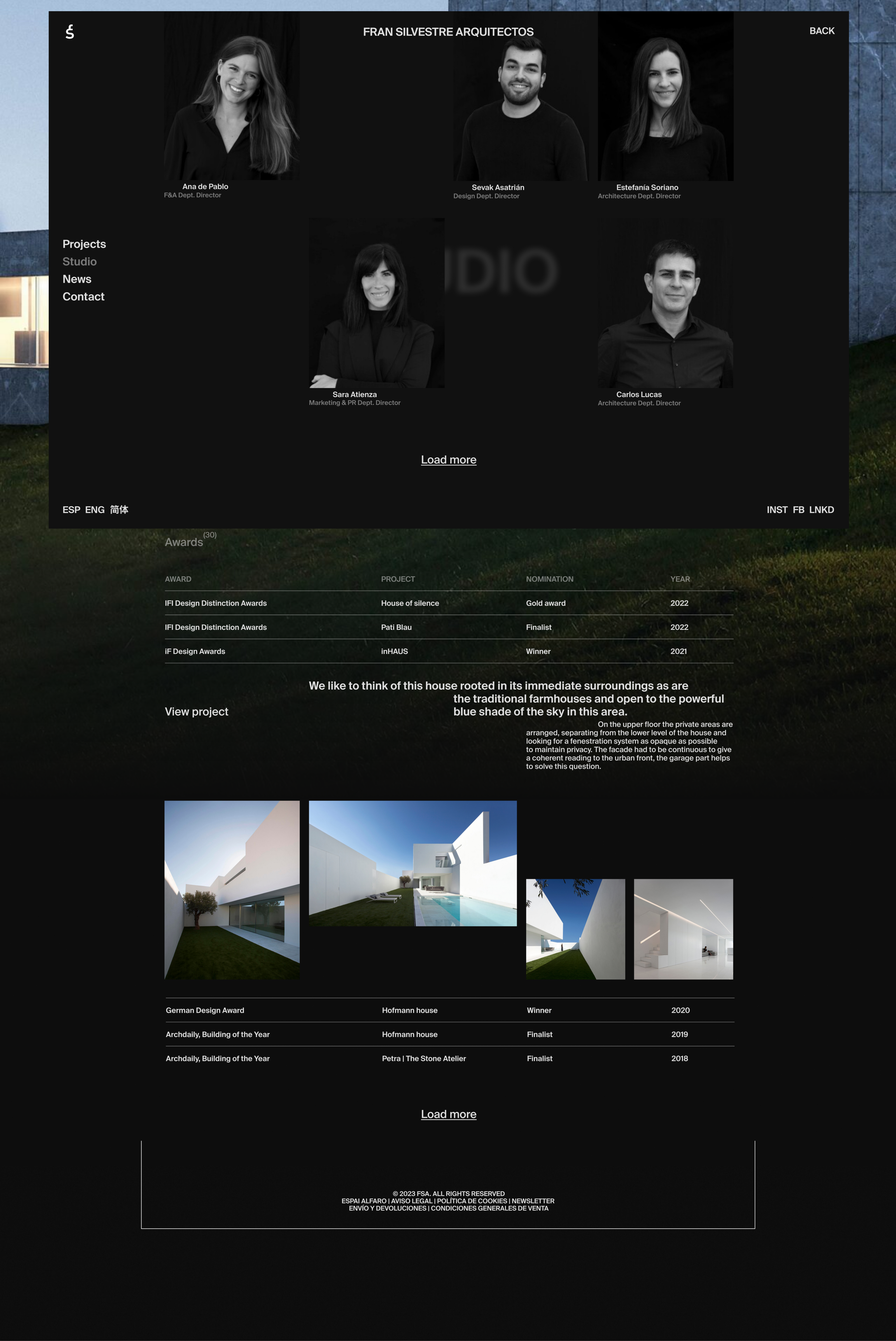 Fran Silvestre | studio website — Изображение №6 — Интерфейсы, Анимация на Dprofile