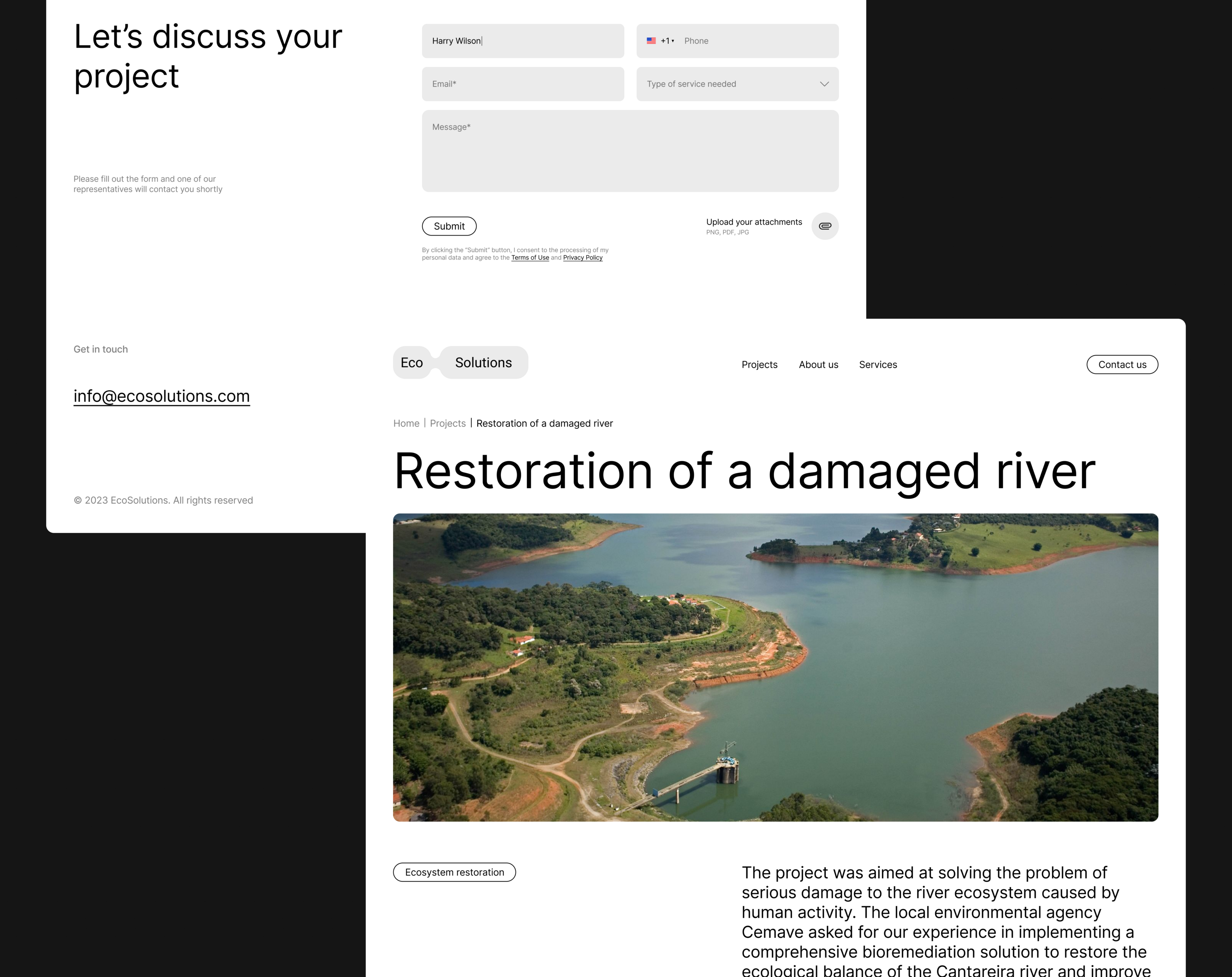 Eco Solutions | Corporate website — Изображение №16 — Интерфейсы на Dprofile