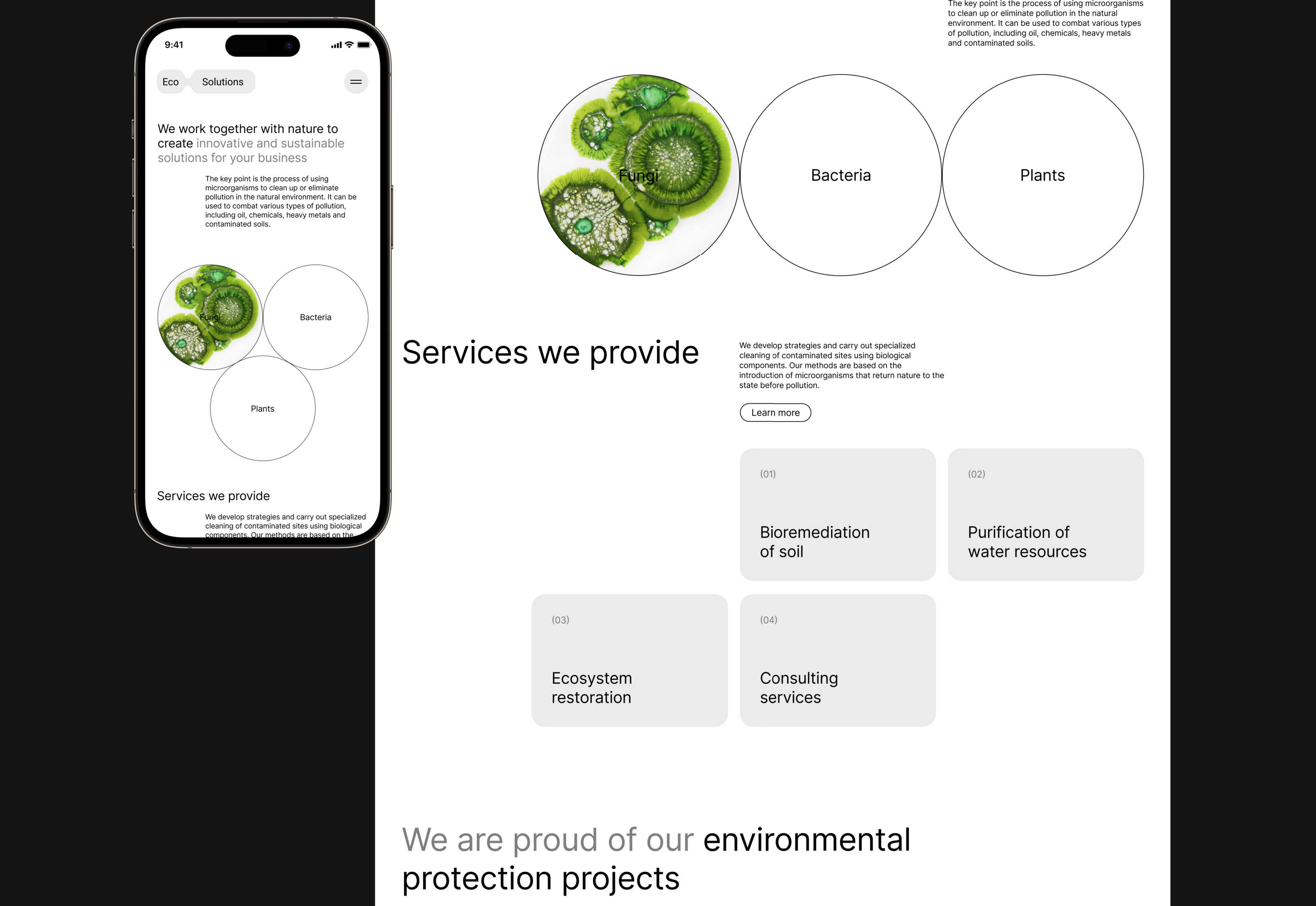 Eco Solutions | Corporate website — Изображение №5 — Интерфейсы на Dprofile