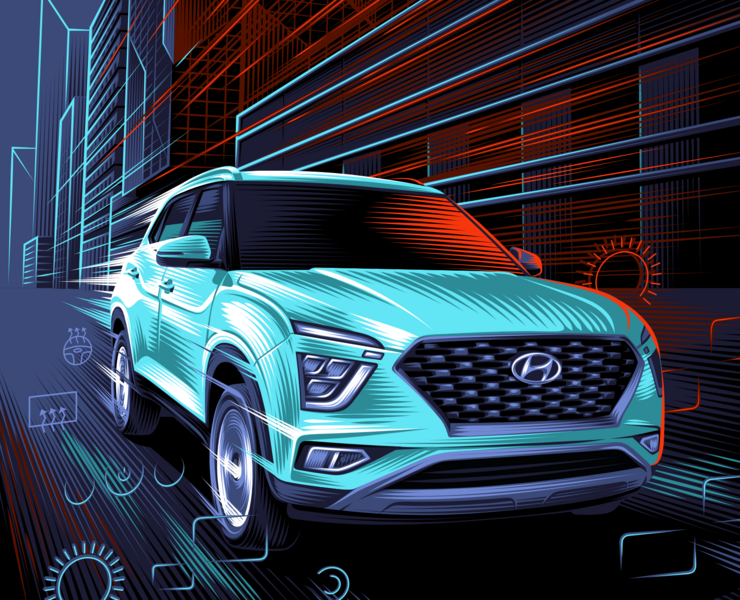 Иллюстрации для Hyundai Россия — Иллюстрация на Dprofile