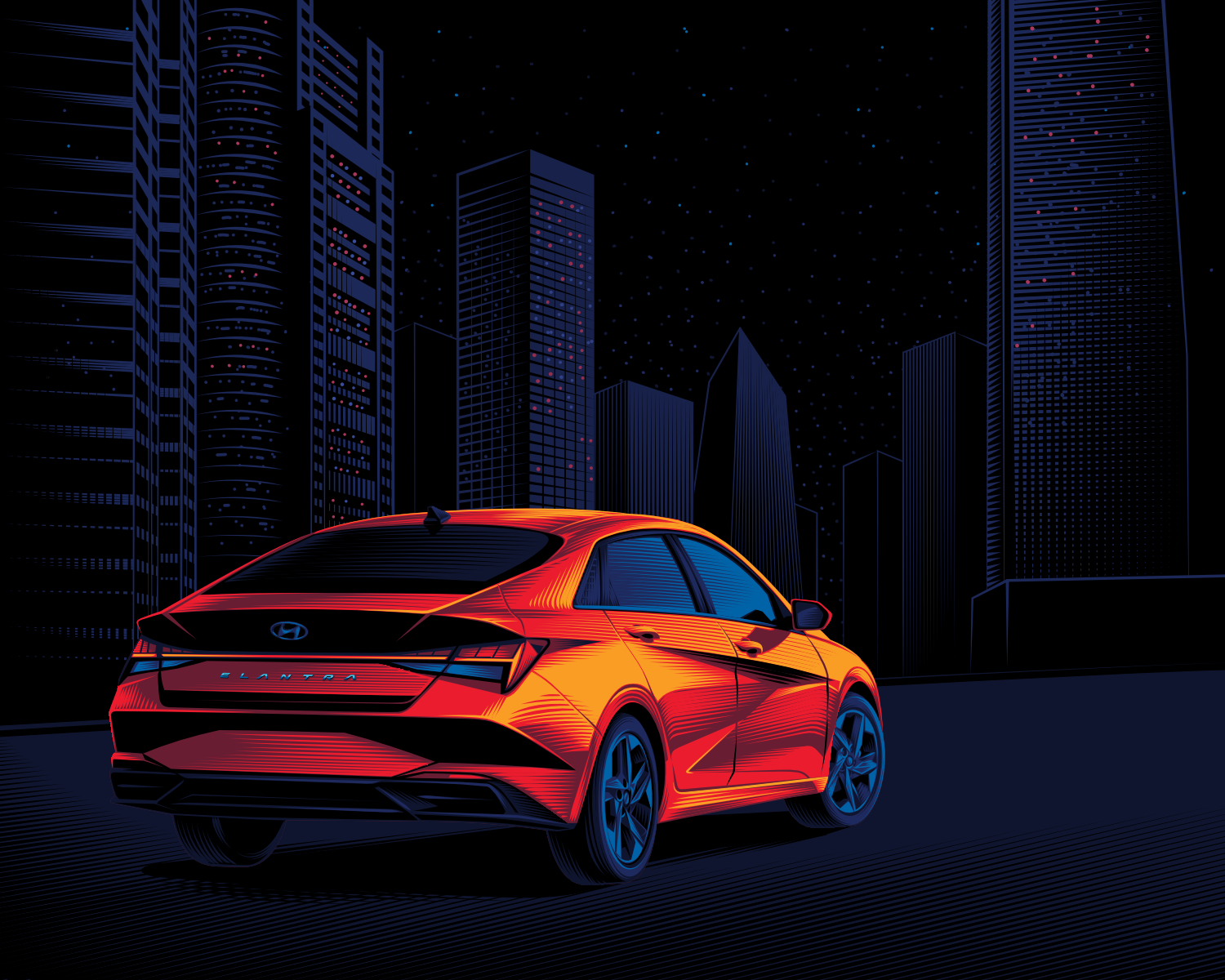 Иллюстрации для Hyundai Россия — Изображение №2 — Иллюстрация на Dprofile