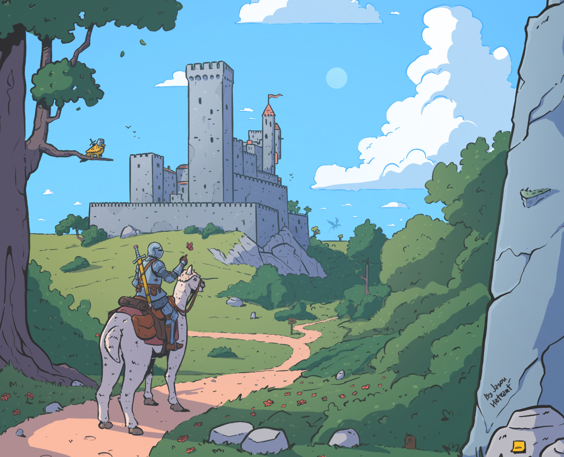 Sir Pencilot — Иллюстрация, Графика на Dprofile