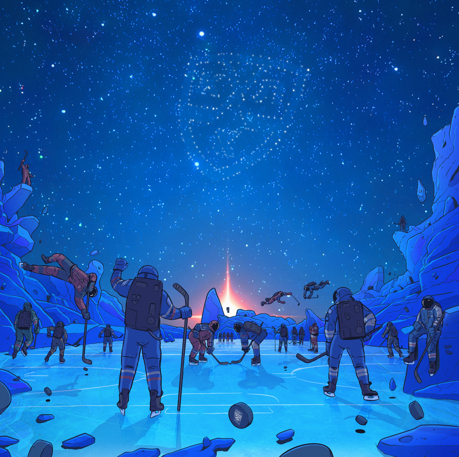 Cosmic Hockey League — Изображение №8 — Иллюстрация на Dprofile