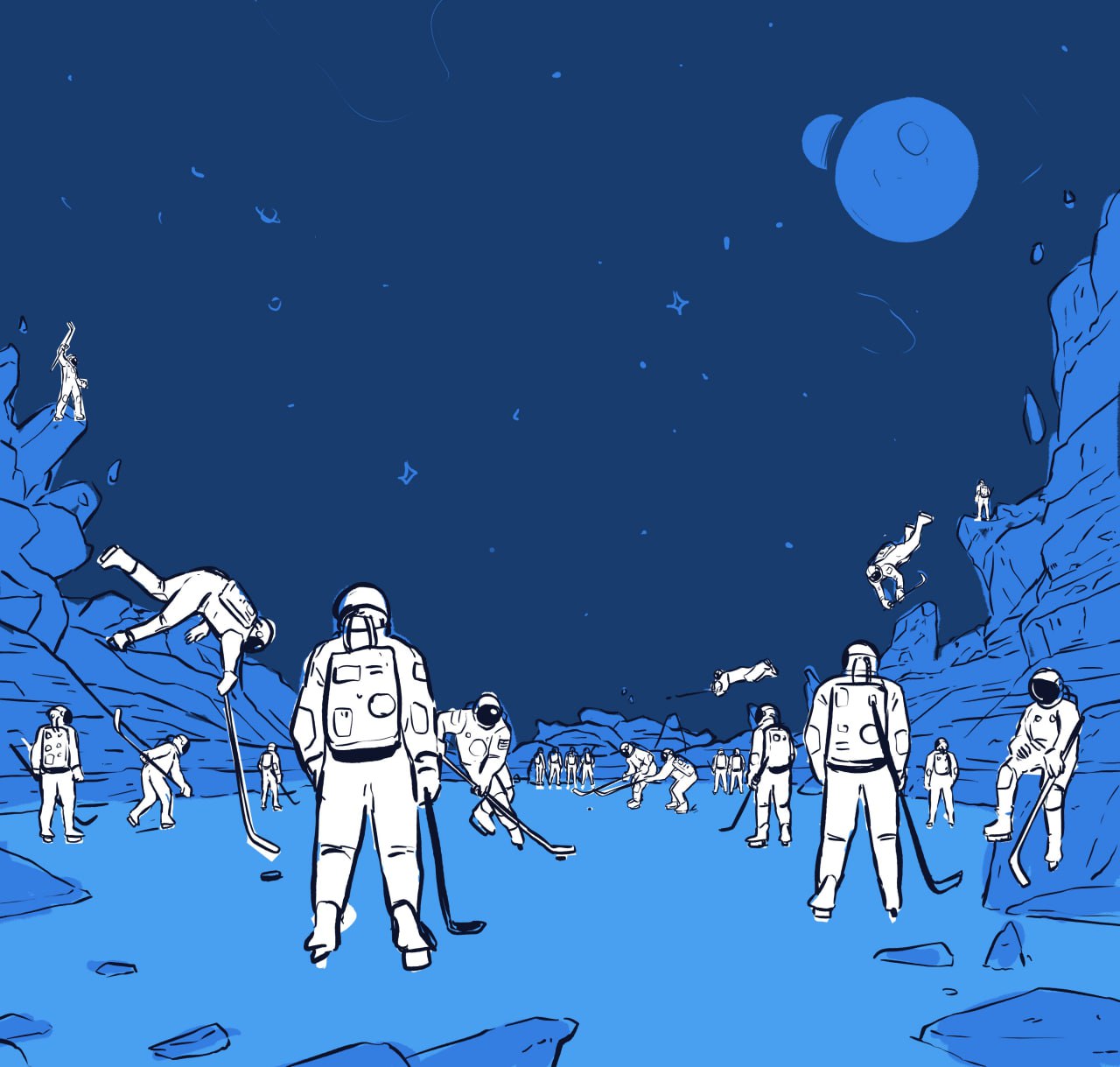 Cosmic Hockey League — Изображение №3 — Иллюстрация на Dprofile