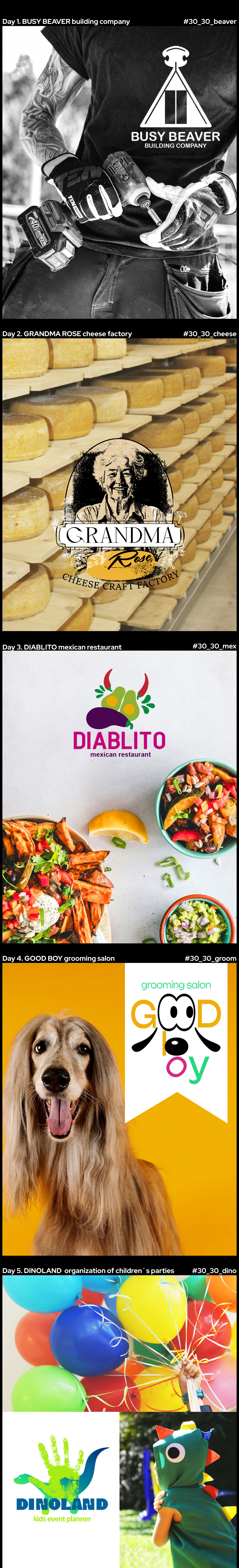 Logofolio challenge 30days30logos 2025 — Изображение №1 — Брендинг, Графика на Dprofile
