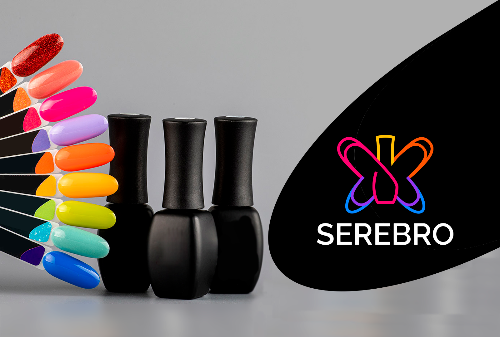 Новая айдентика для Serebro производителя гель - лаков — Изображение №1 — Брендинг, Графика на Dprofile