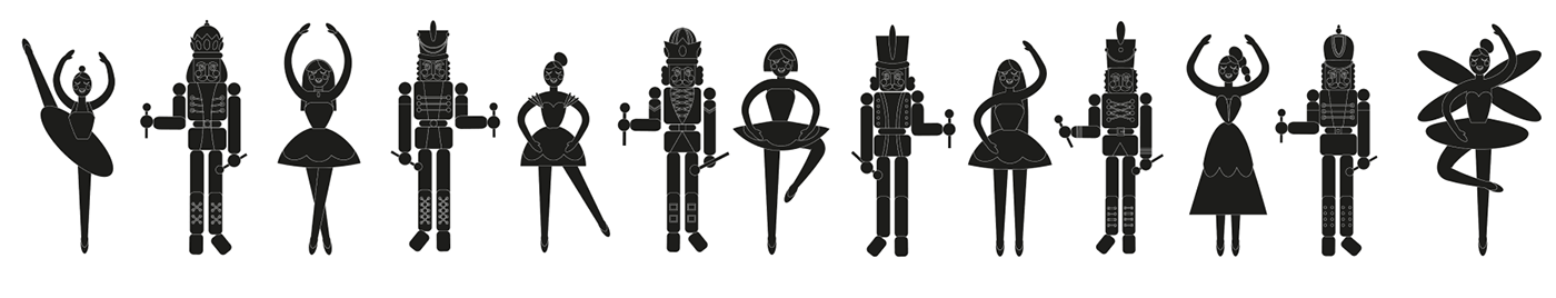 Christmas Nutcracker Greetings with kids worksheets — Изображение №5 — Иллюстрация, Графика на Dprofile