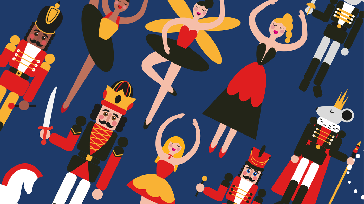 Christmas Nutcracker Greetings with kids worksheets — Изображение №18 — Иллюстрация, Графика на Dprofile