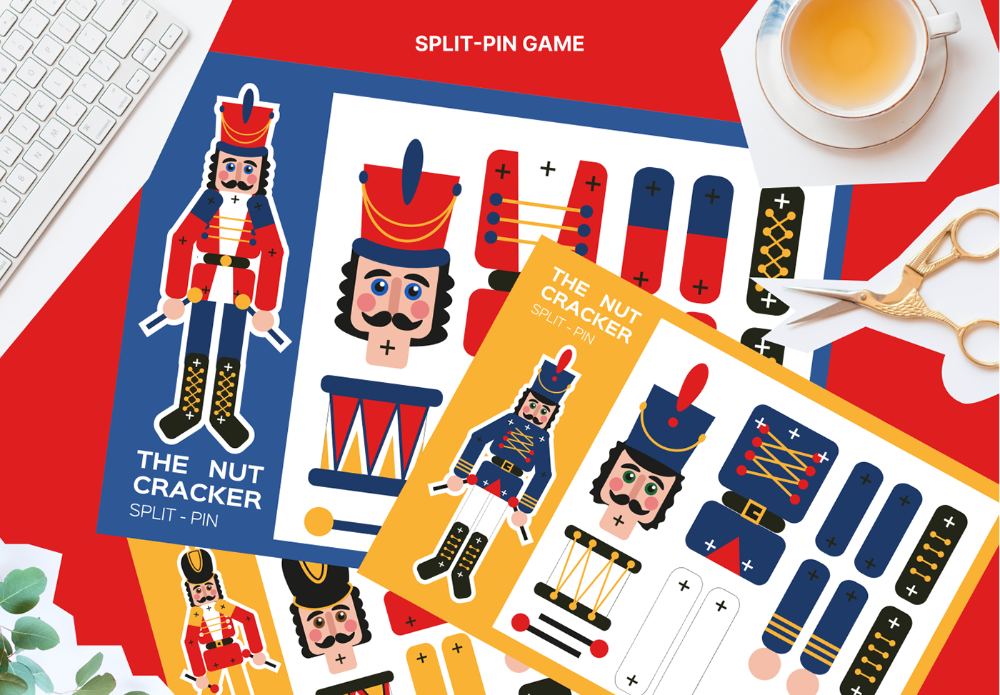 Christmas Nutcracker Greetings with kids worksheets — Изображение №11 — Иллюстрация, Графика на Dprofile