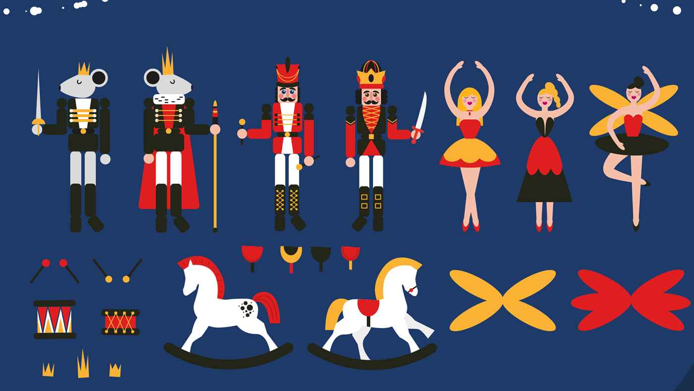 Christmas Nutcracker Greetings with kids worksheets — Изображение №16 — Иллюстрация, Графика на Dprofile