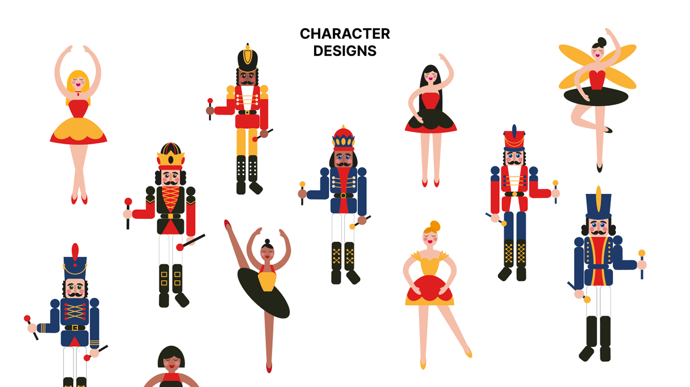 Christmas Nutcracker Greetings with kids worksheets — Изображение №6 — Иллюстрация, Графика на Dprofile