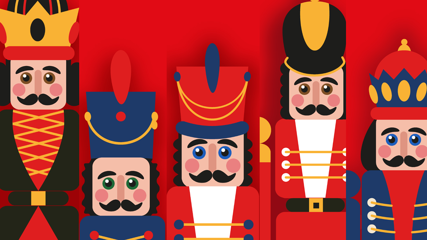 Christmas Nutcracker Greetings with kids worksheets — Изображение №17 — Иллюстрация, Графика на Dprofile