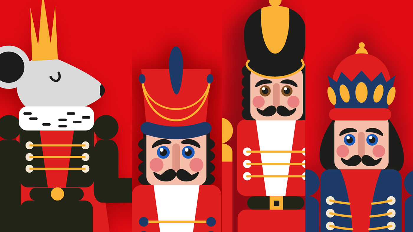 Christmas Nutcracker Greetings with kids worksheets — Изображение №2 — Иллюстрация, Графика на Dprofile