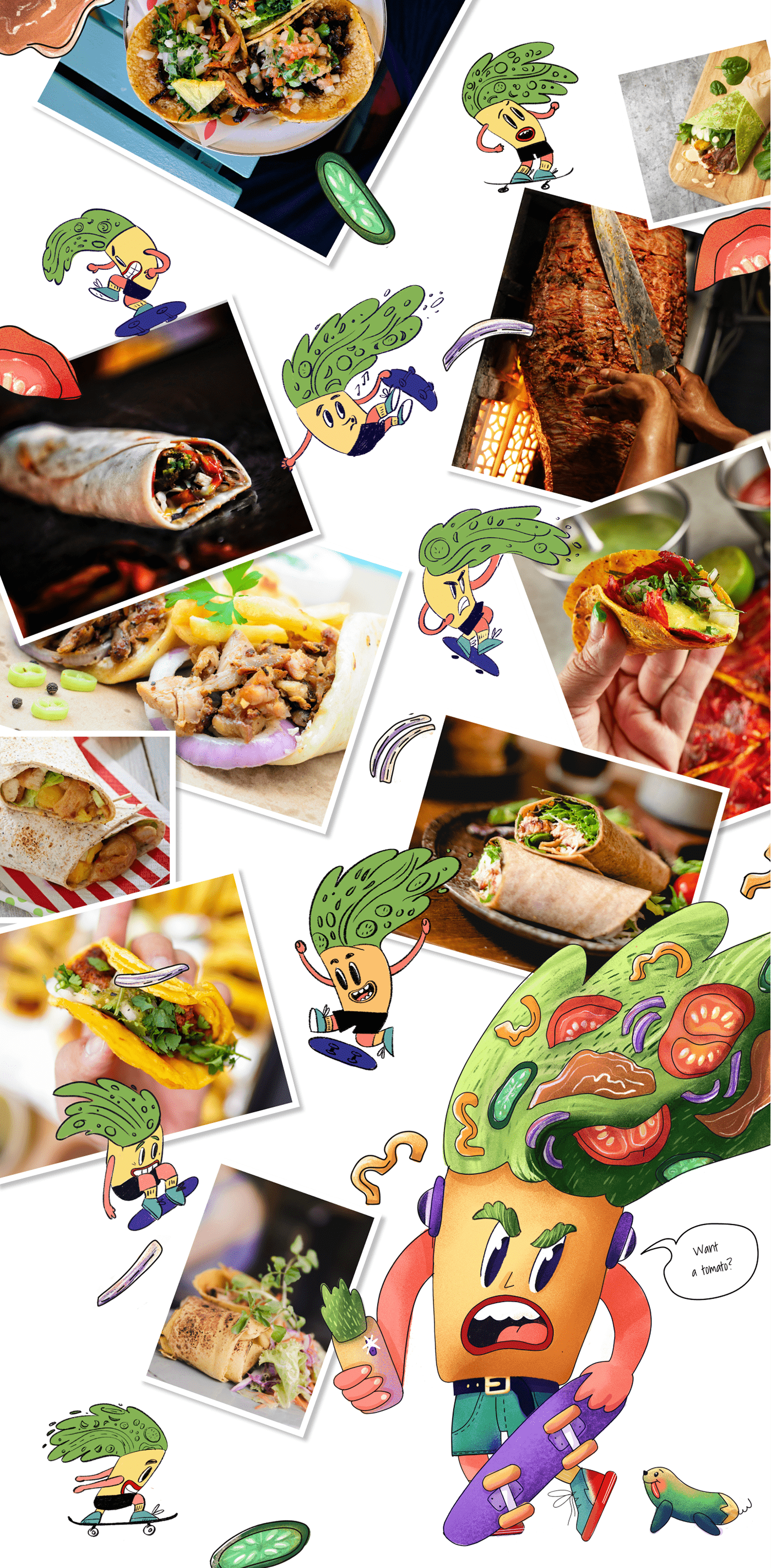 SHAWARMAS Дизайн персонажа — Изображение №7 — Иллюстрация, Графика на Dprofile