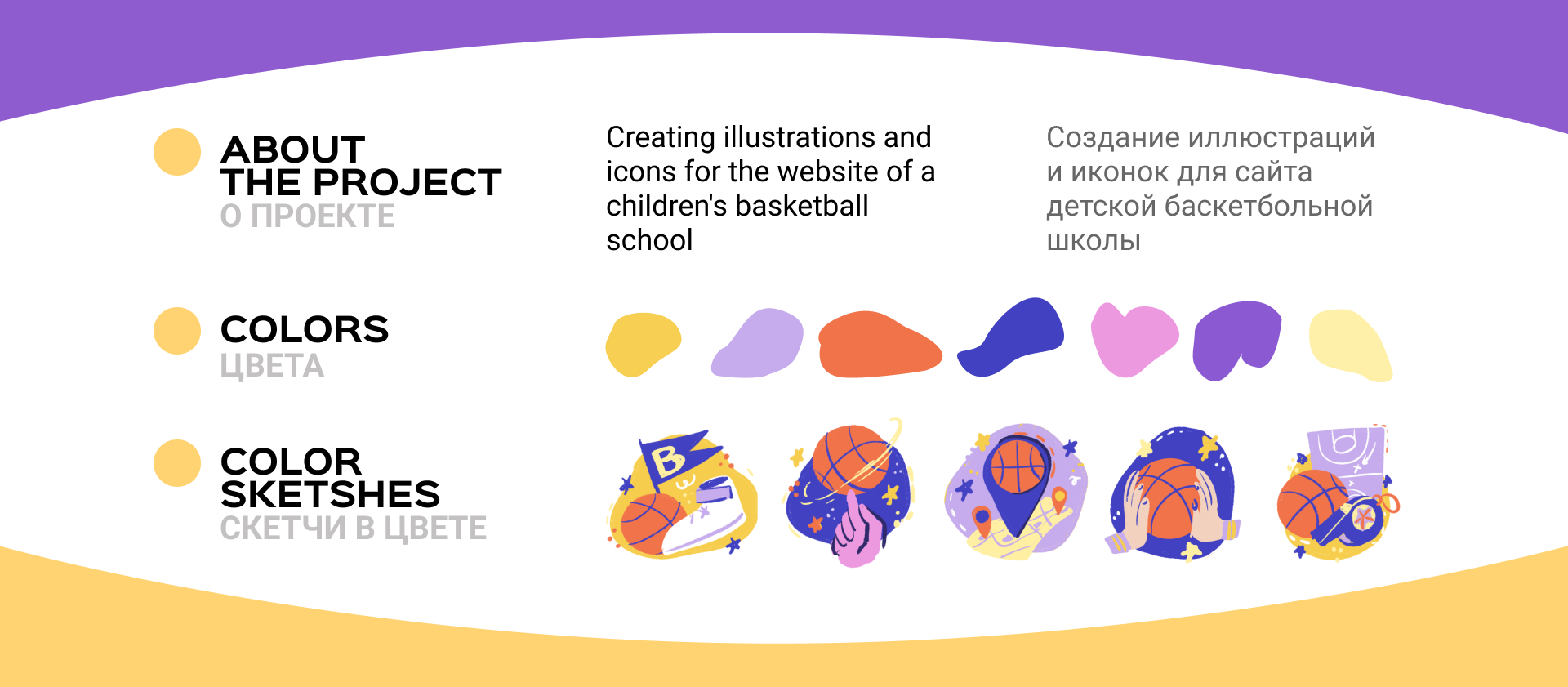 BASKETBALL SPORTS SCHOOL illustration web app design — Изображение №4 — Иллюстрация, Графика на Dprofile