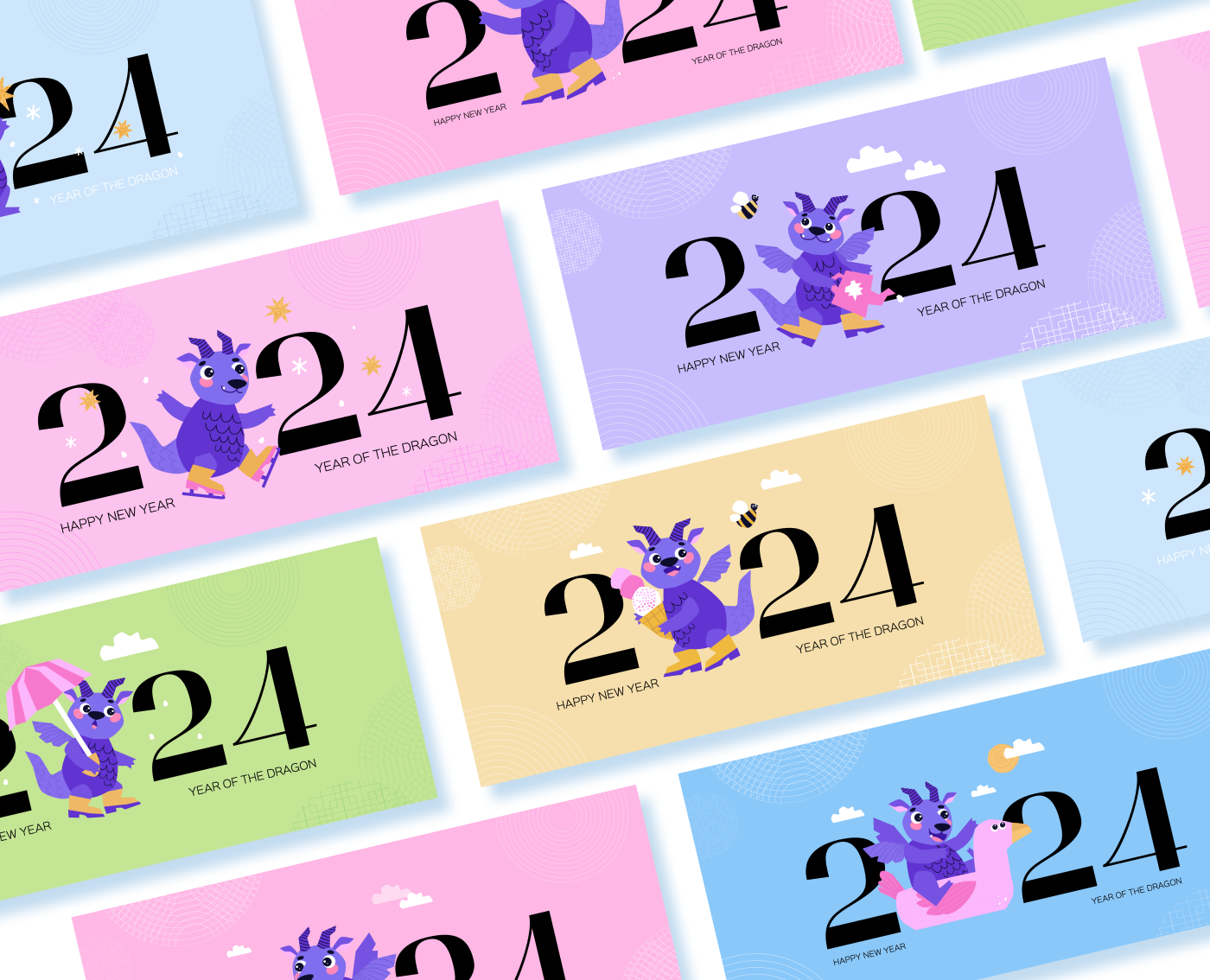 DRAGON CALENDAR 2024 — Изображение №7 — Иллюстрация, Графика на Dprofile