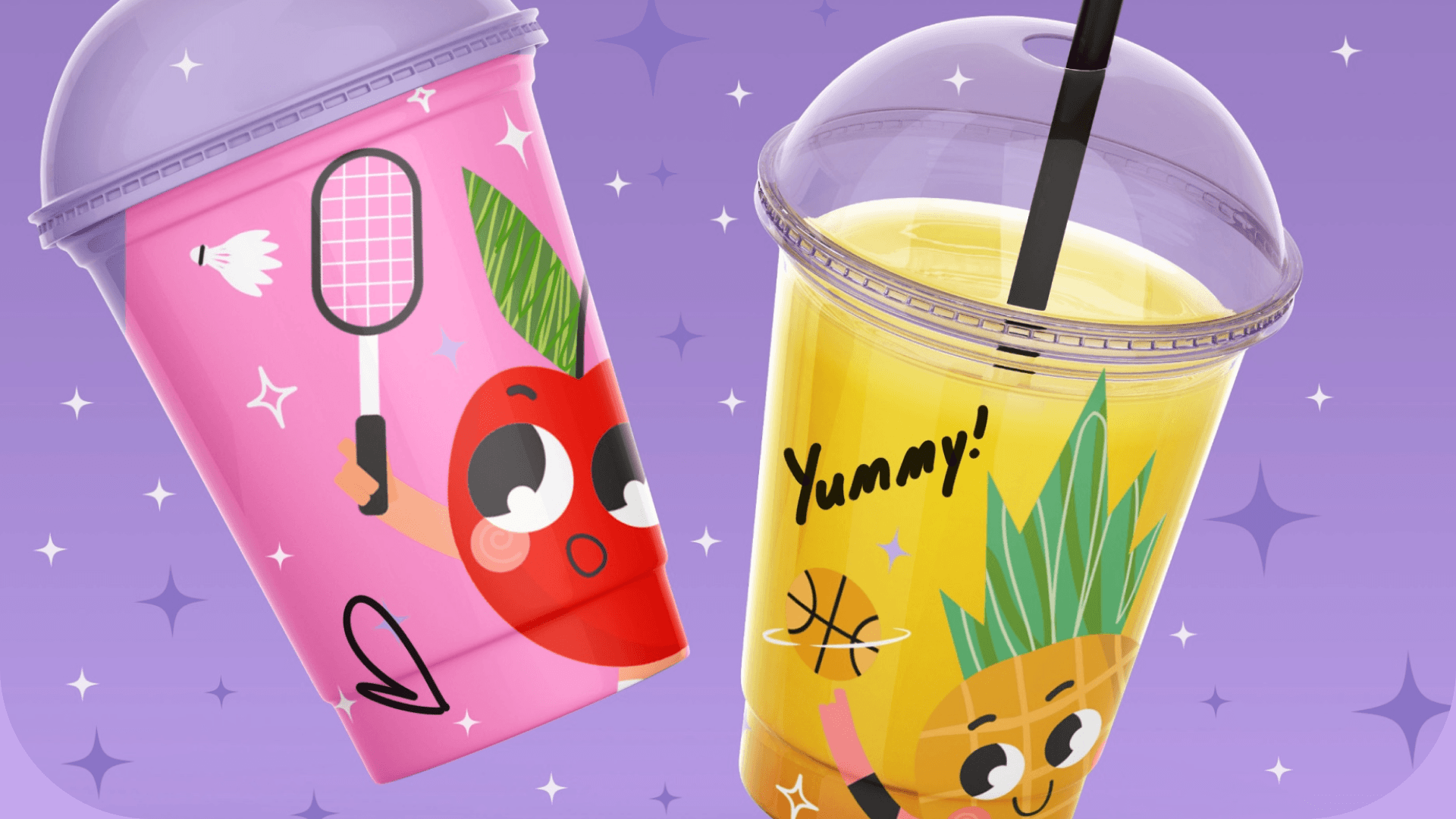 Персонажи для смузи. Smoothie character design — Изображение №1 — Брендинг, Иллюстрация на Dprofile