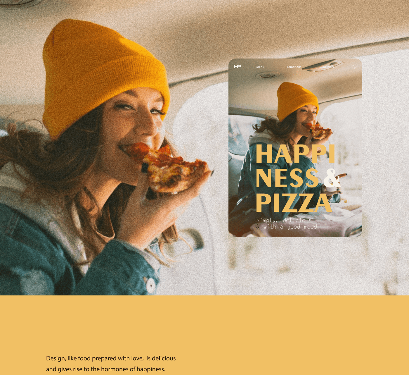 Happiness & Pizza_Mobile First — Изображение №4 — Анимация, Интерфейсы на Dprofile
