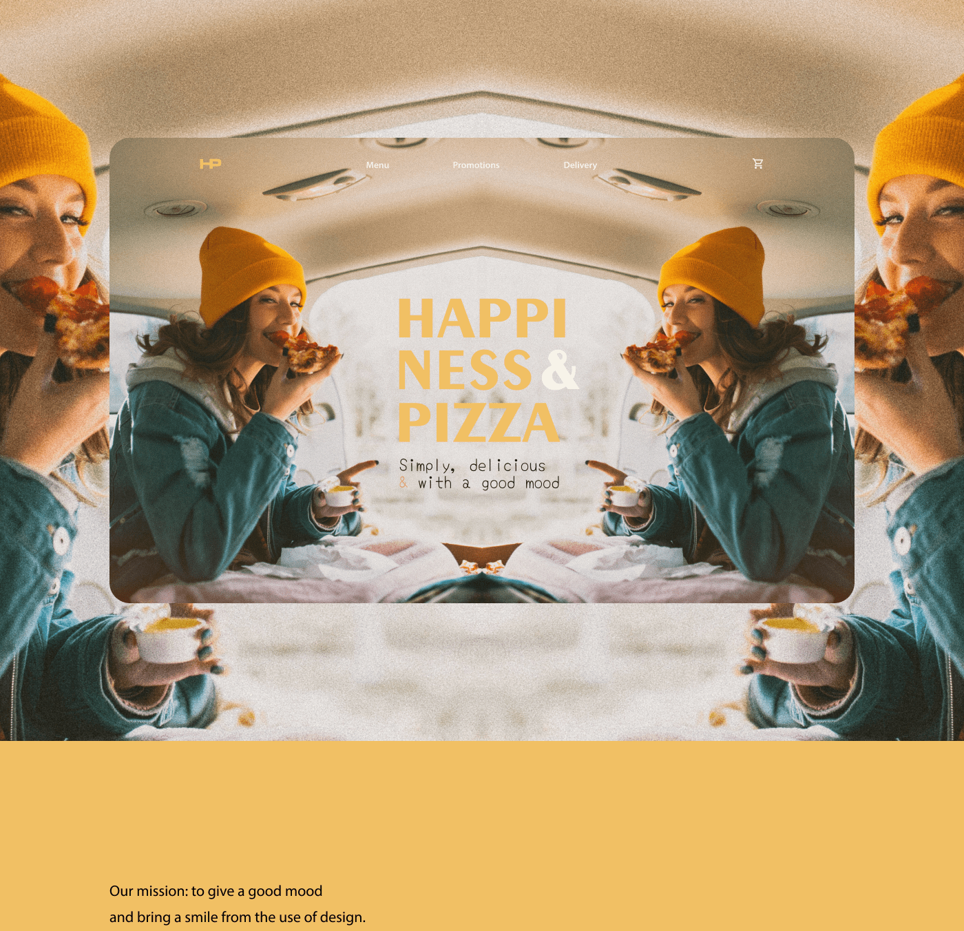 Happiness & Pizza_Mobile First — Изображение №6 — Анимация, Интерфейсы на Dprofile