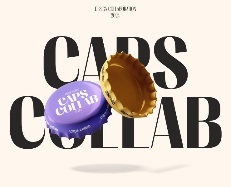 CAPS COLLAB — Брендинг, Графика на Dprofile