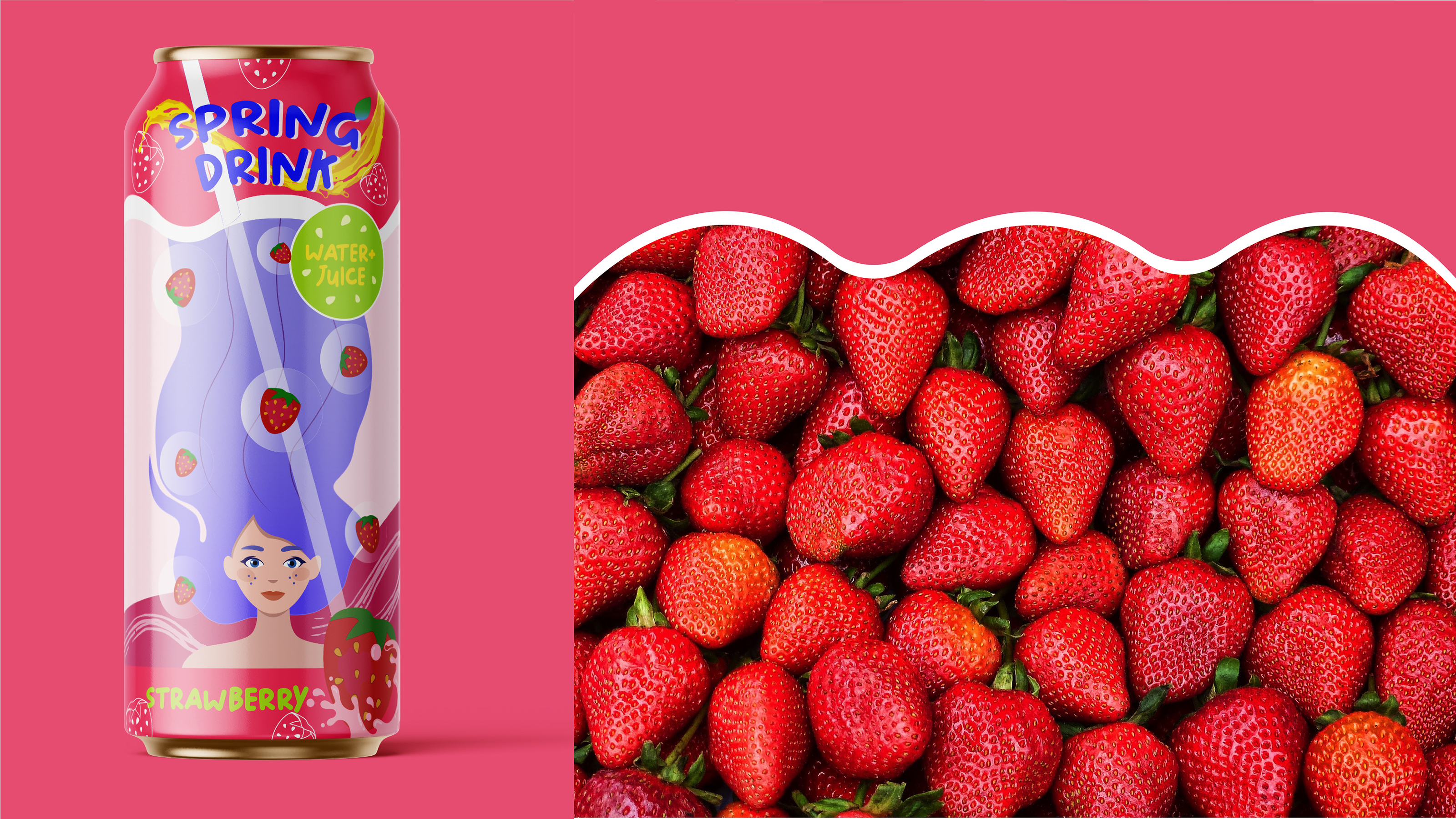 Дизайн упаковки SPRING-DRINK — Изображение №11 — Брендинг, Иллюстрация на Dprofile