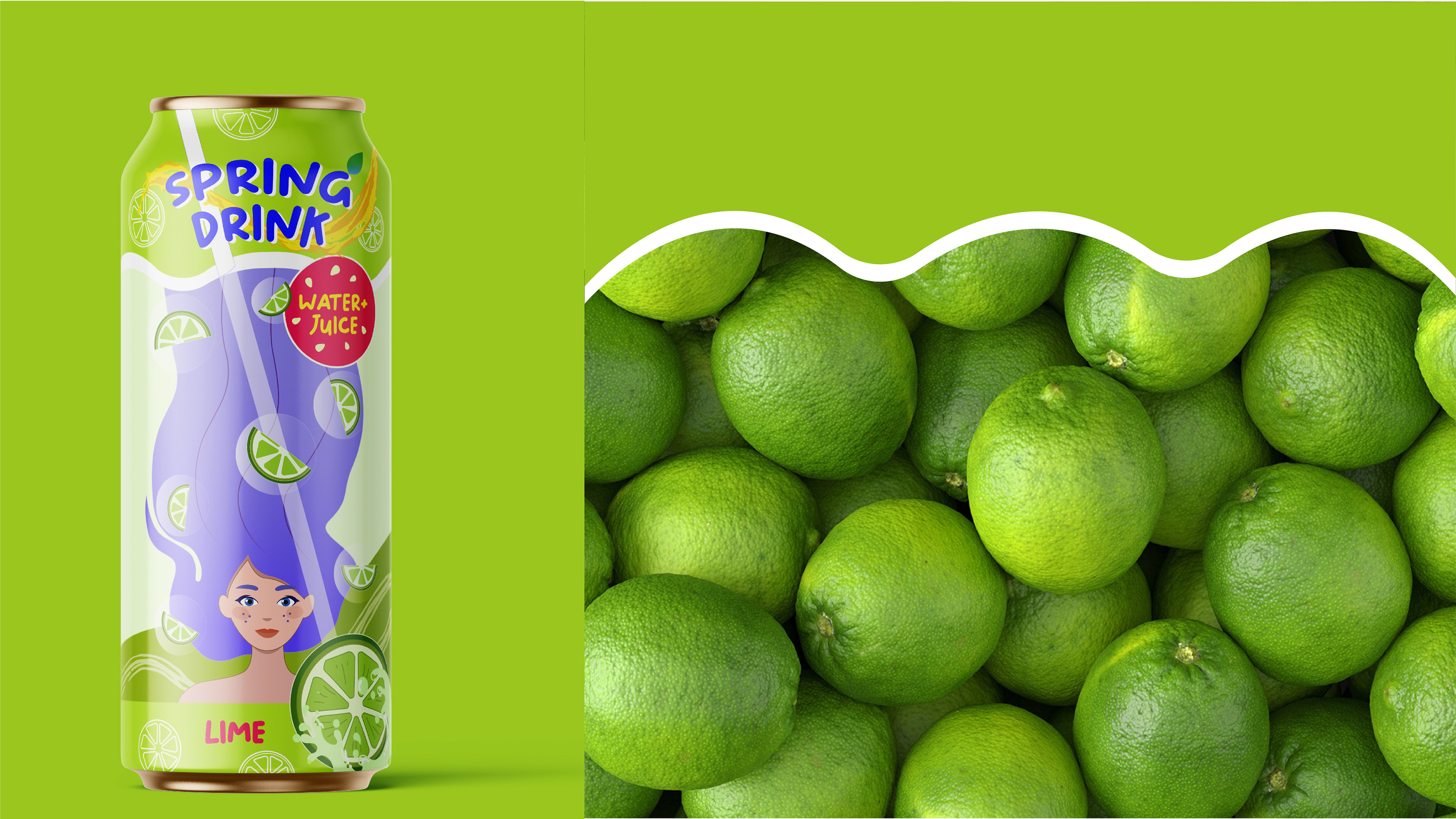 Дизайн упаковки SPRING-DRINK — Изображение №12 — Брендинг, Иллюстрация на Dprofile