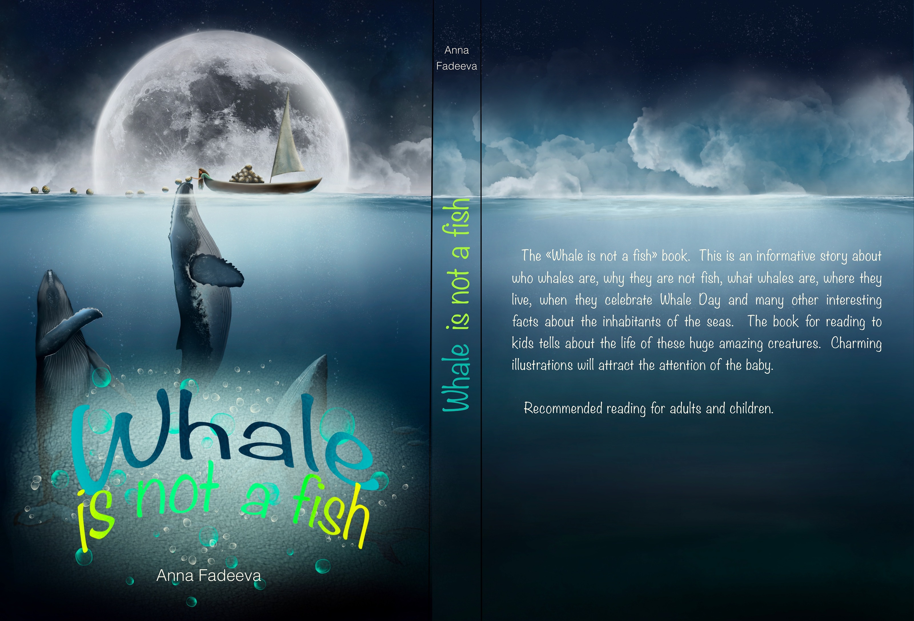 Обложка для книги “Wale is not a fish” — Изображение №2 — Иллюстрация на Dprofile