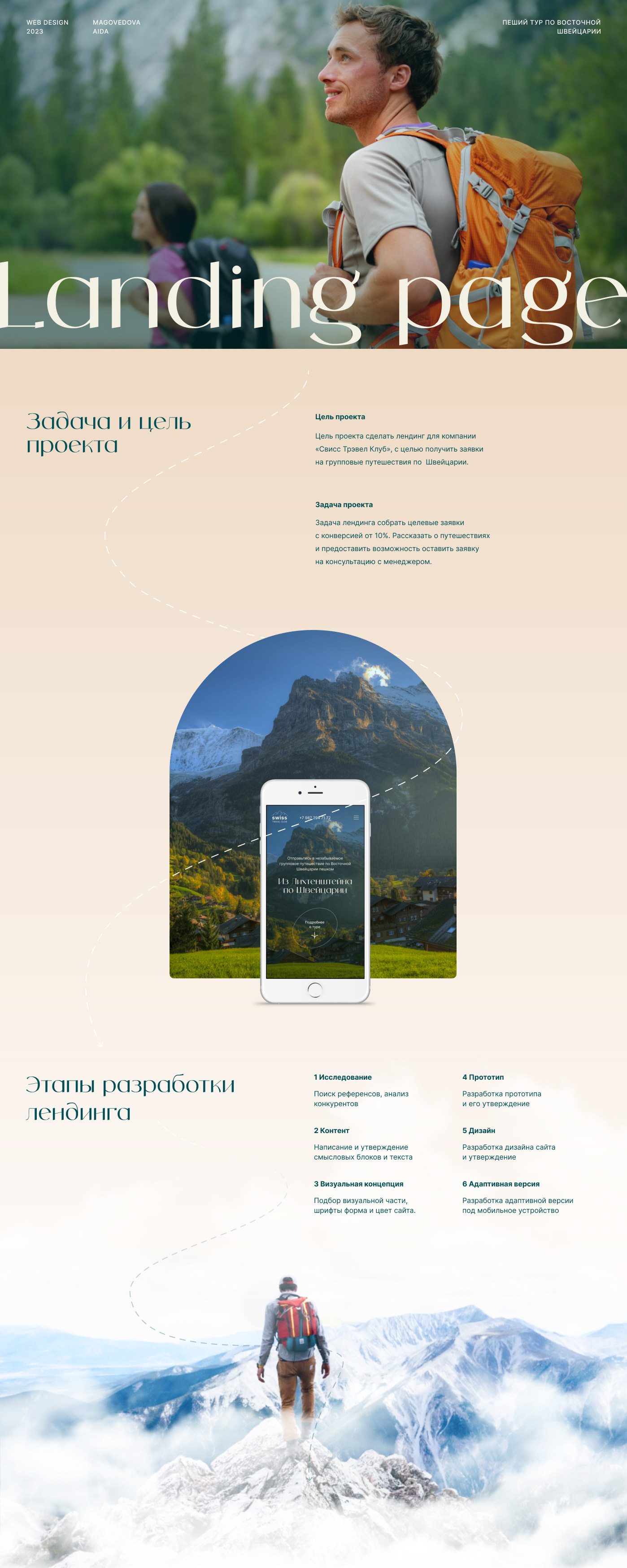 Tour to Switzerland landing page — Изображение №1 — Интерфейсы на Dprofile
