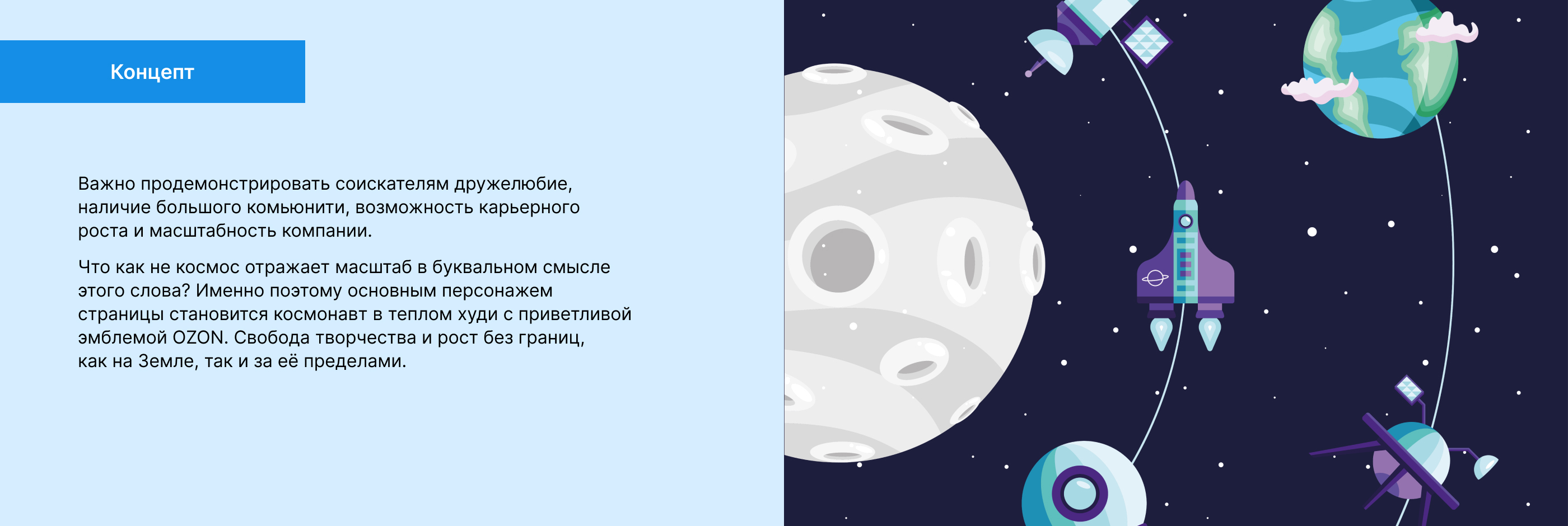 Landing Page OZON Design — Изображение №4 — Интерфейсы, Брендинг на Dprofile