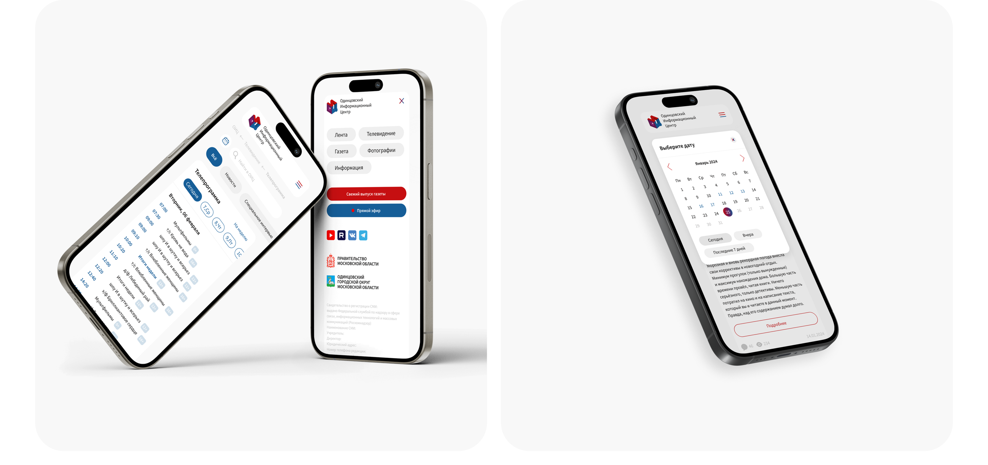 Одинцовский информационный центр (ОИЦ) — Изображение №5 — Интерфейсы на Dprofile